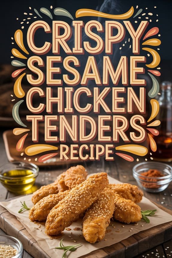 crispy sesame chicken tenders fadjf