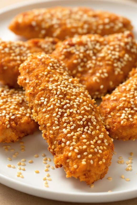 crispy sesame chicken tenders