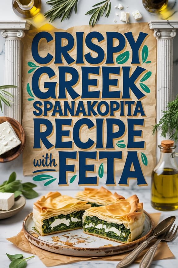 crispy spanakopita with feta g00rw