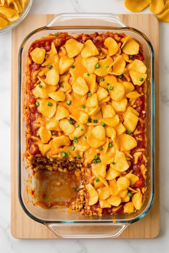 crunchy fritos enchilada bake