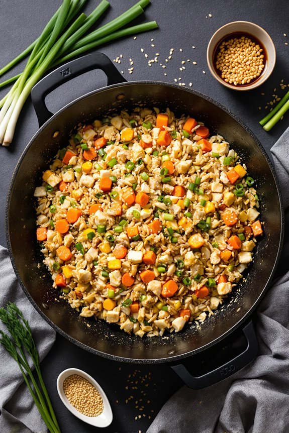 delicious chicken fried rice