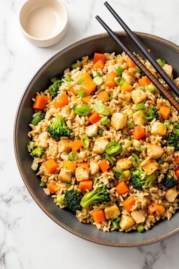 delicious chicken fried rice