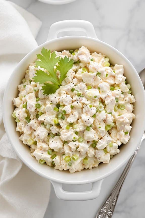 delicious creamy crab salad
