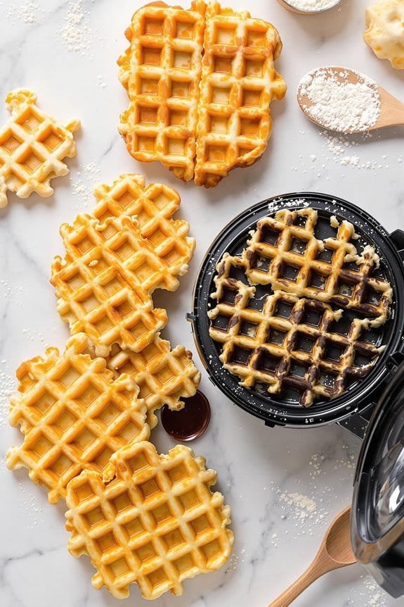 delicious crispy waffle cookies