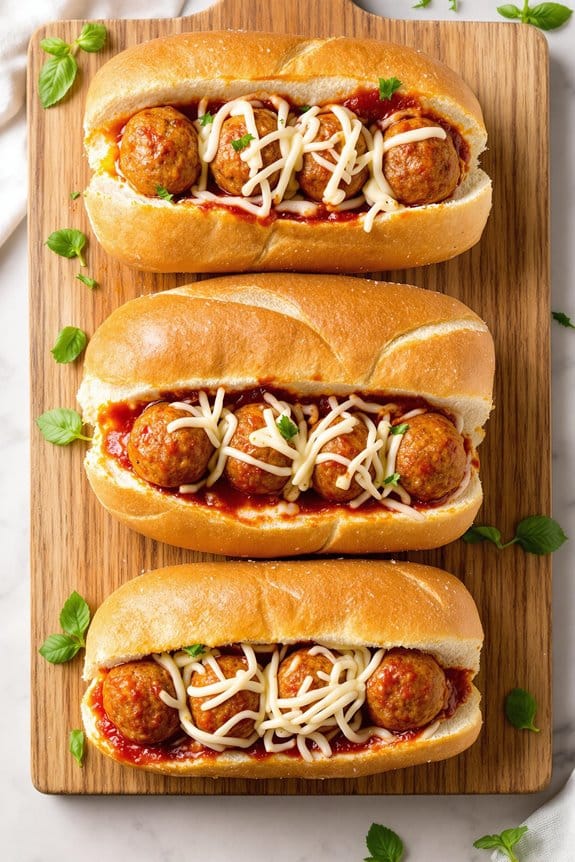 delicious turkey meatball sandwich