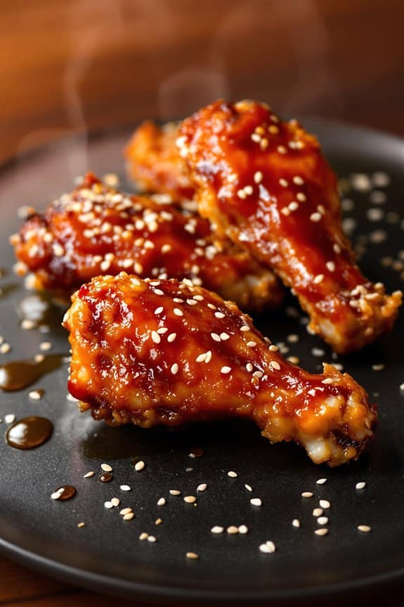 double fry crispy chicken wings