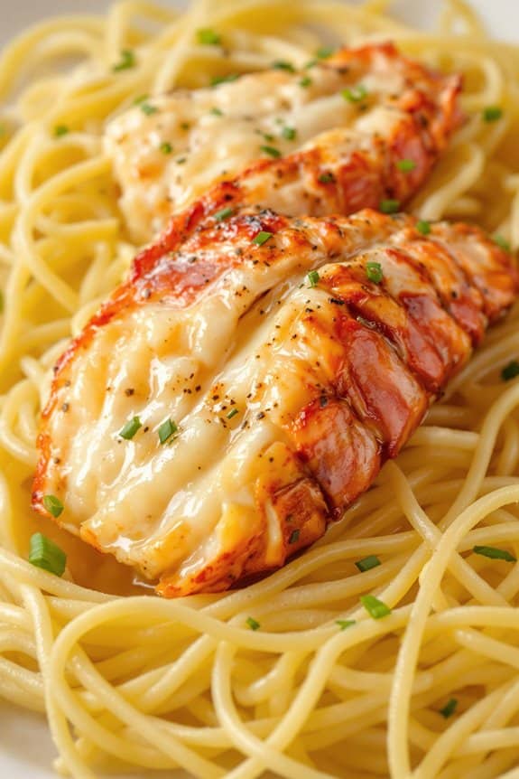 elegant lobster tail preparation