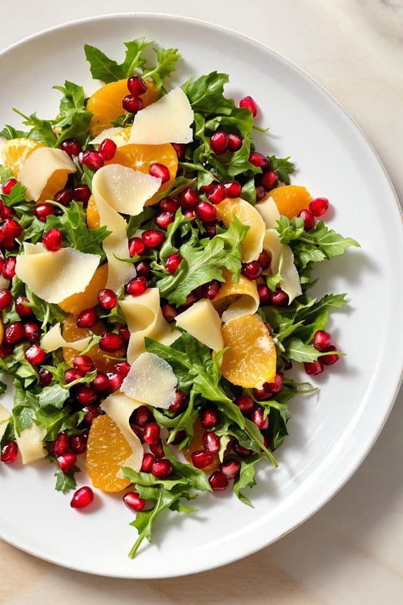 festive salad with pomegranate
