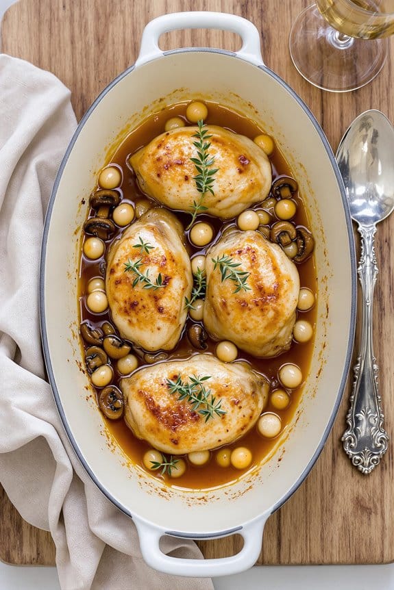 french chicken in wine