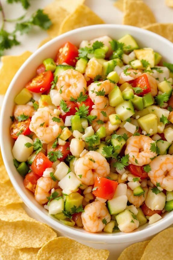 fresh citrus shrimp ceviche