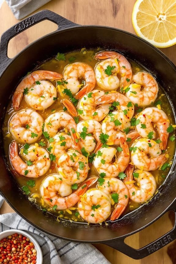garlic butter shrimp dish