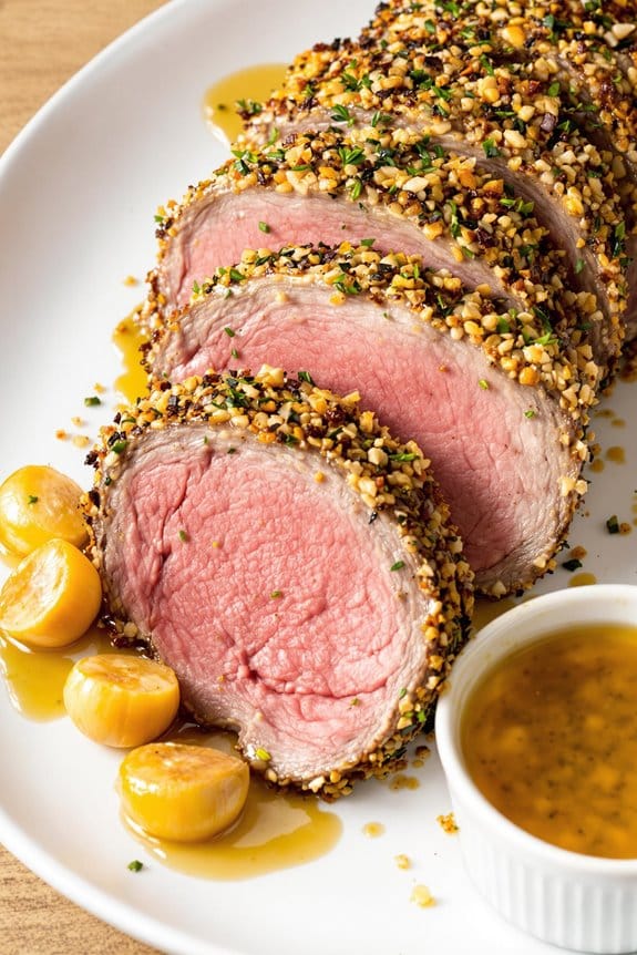 garlic crusted herbed leg preparation