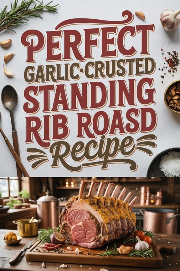 garlic crusted rib roast recipe w0w46
