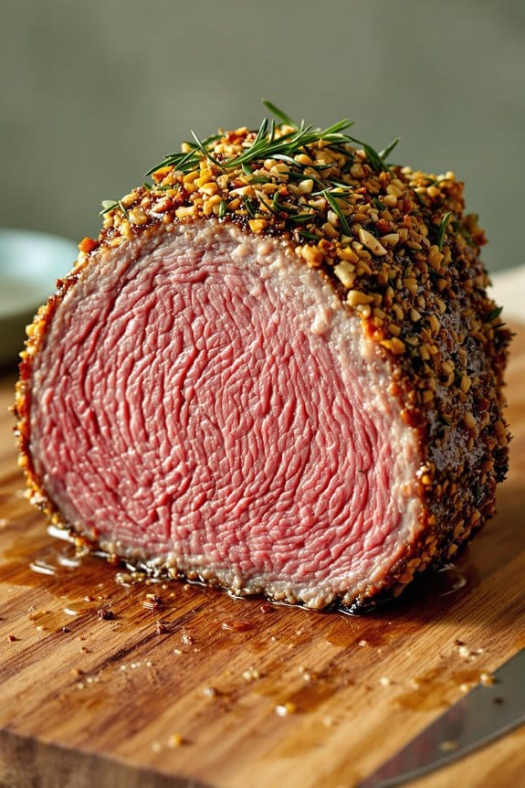 garlic crusted standing rib roast
