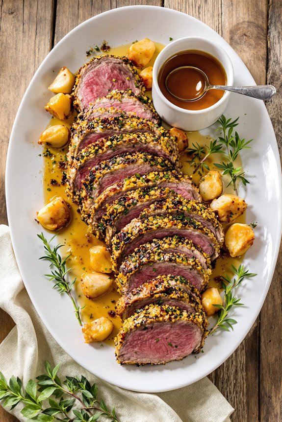 garlic herbed leg of lamb