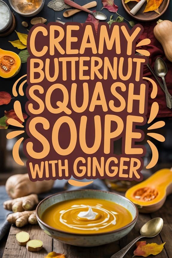 ginger infused butternut squash soup a617w