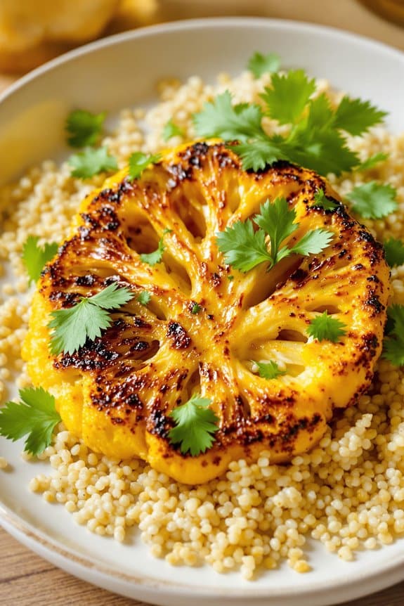 golden cauliflower steak recipe