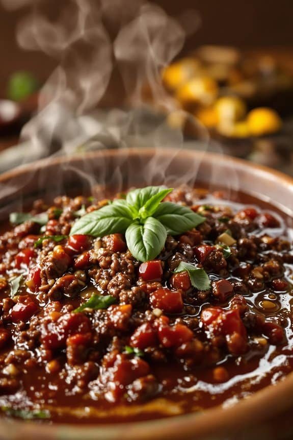 hearty beer braised bolognese sauce