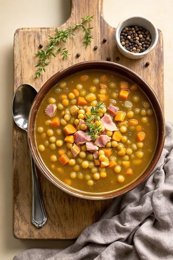hearty ham split pea soup