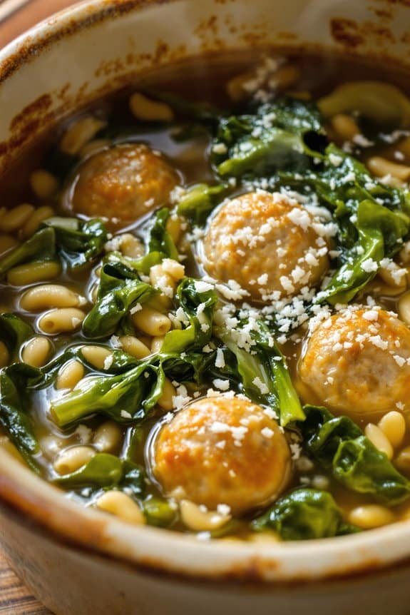 hearty italian meatball soup