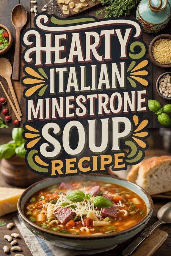 hearty italian minestrone soup 40chb
