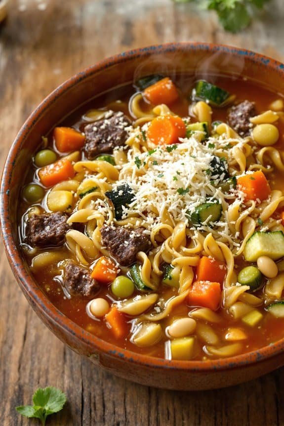 hearty italian minestrone soup