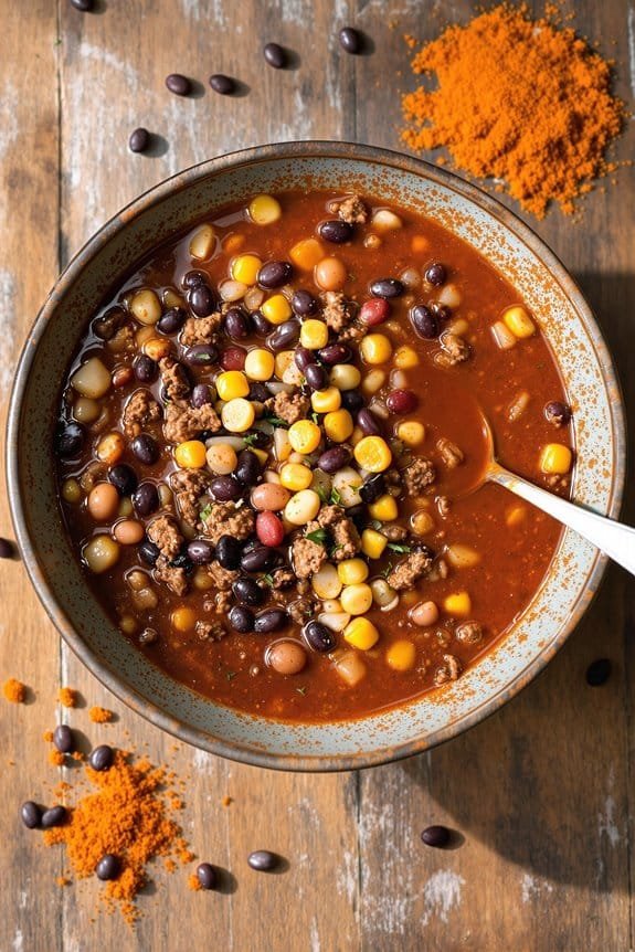 hearty taco soup recipe