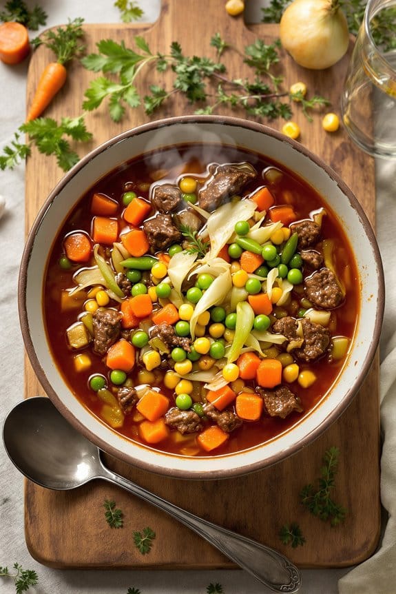 hearty vegetable beef soup