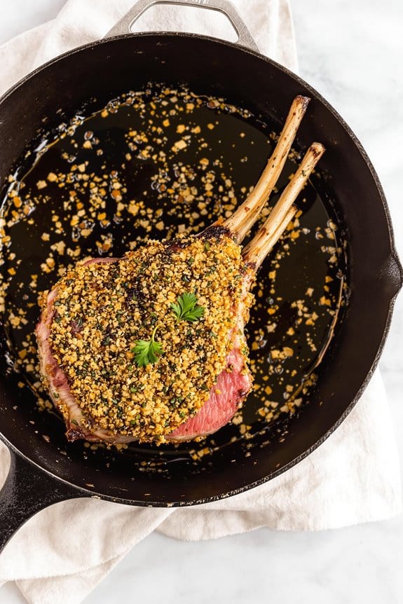 herb crusted rack of lamb