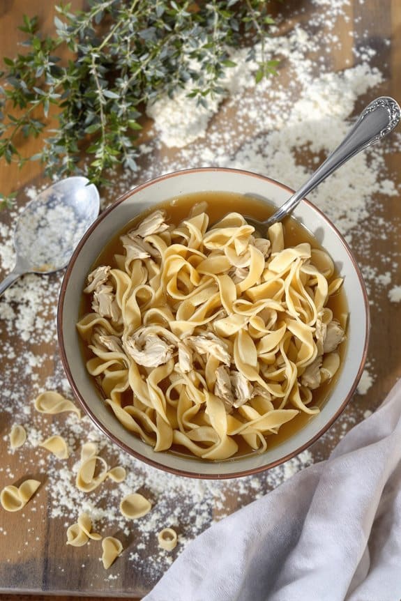homemade chicken and noodles