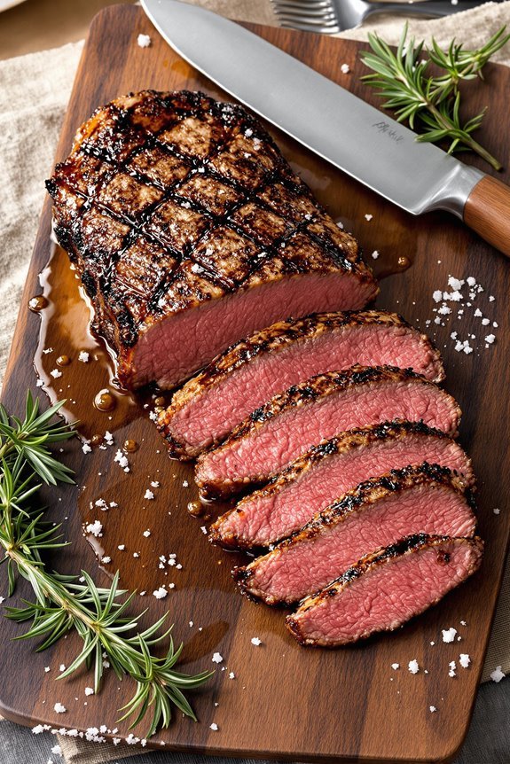 honey marinated grilled beef