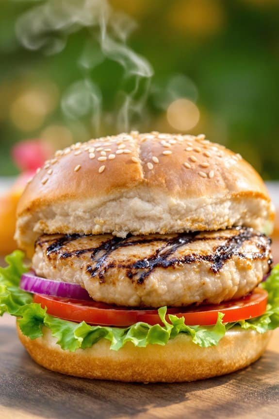 juicy garlic turkey burgers