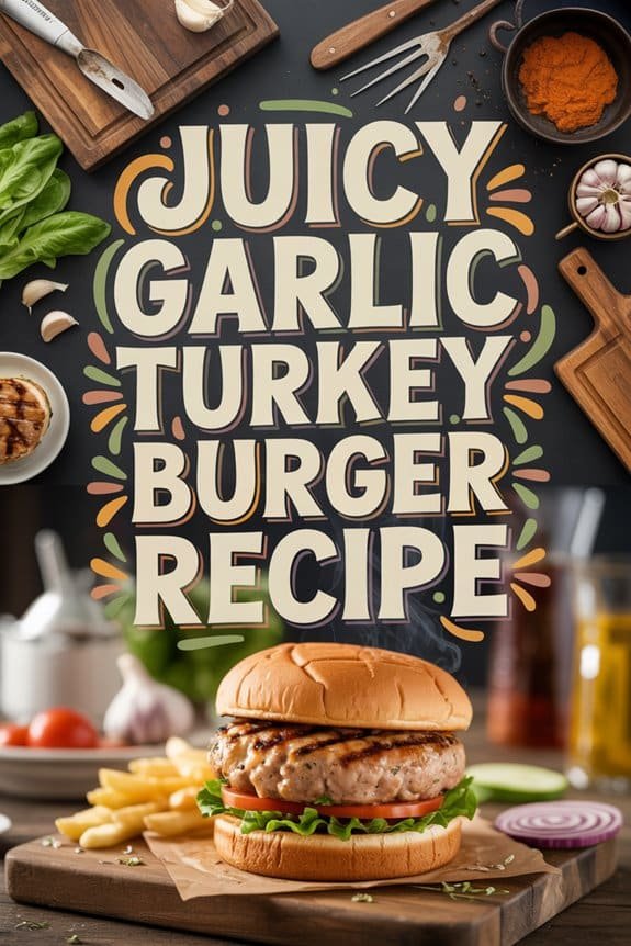 juicy garlic turkey burgers c8pqv