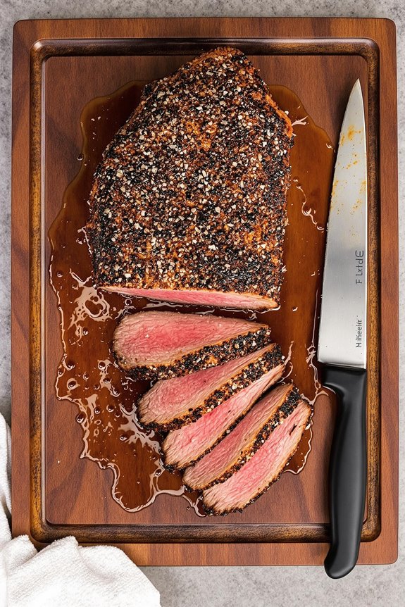 juicy salt crusted tri tip