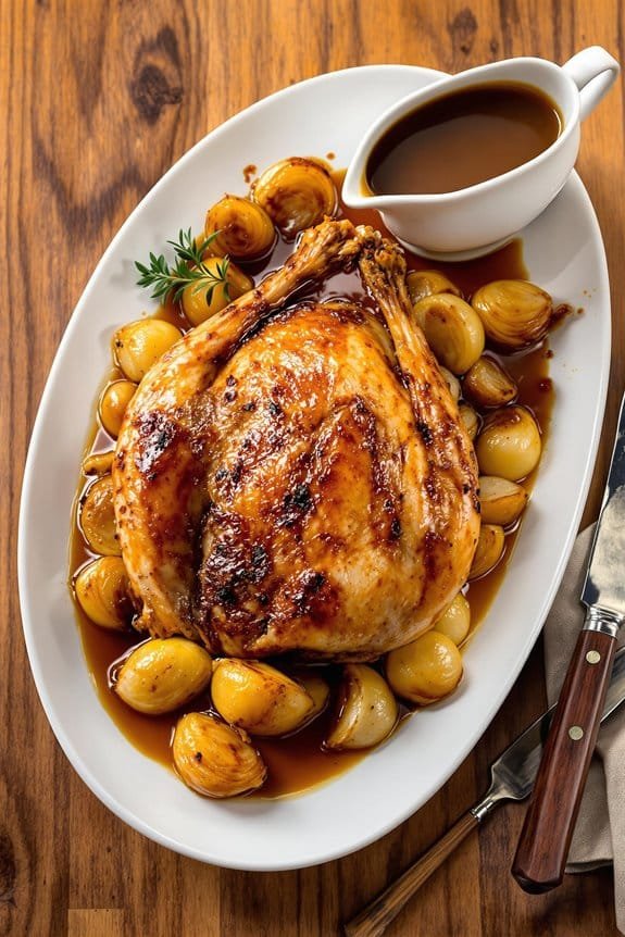 juicy turkey with gravy