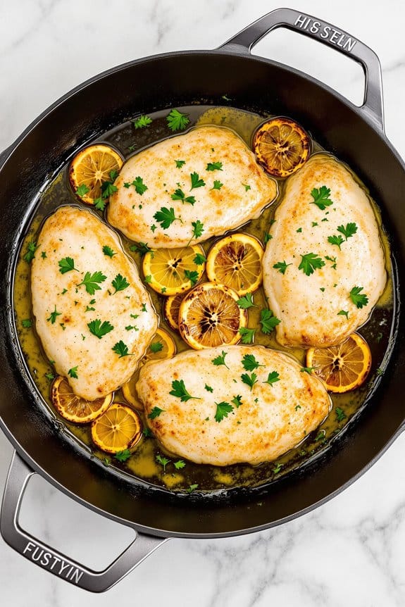 lemon infused chicken dish
