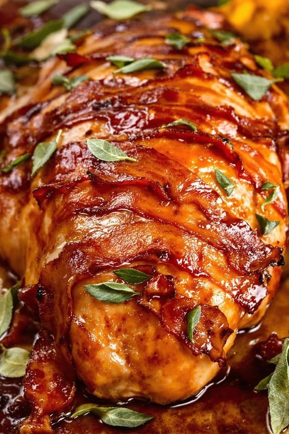 maple sage butter turkey