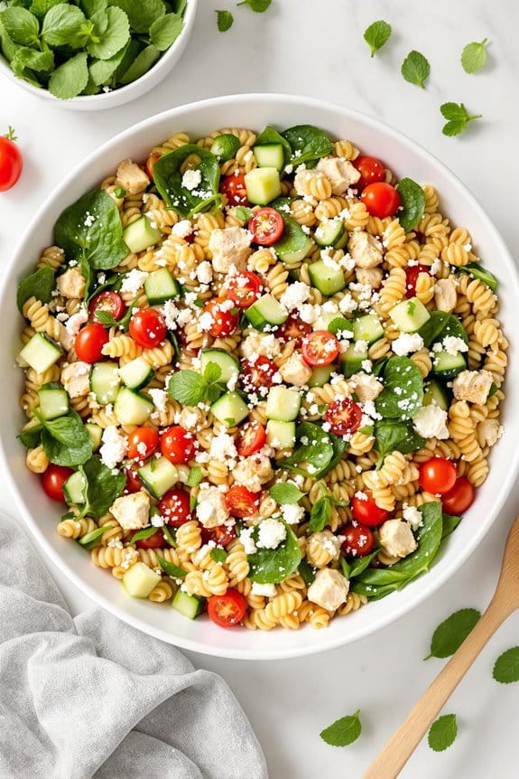mediterranean chicken orzo salad