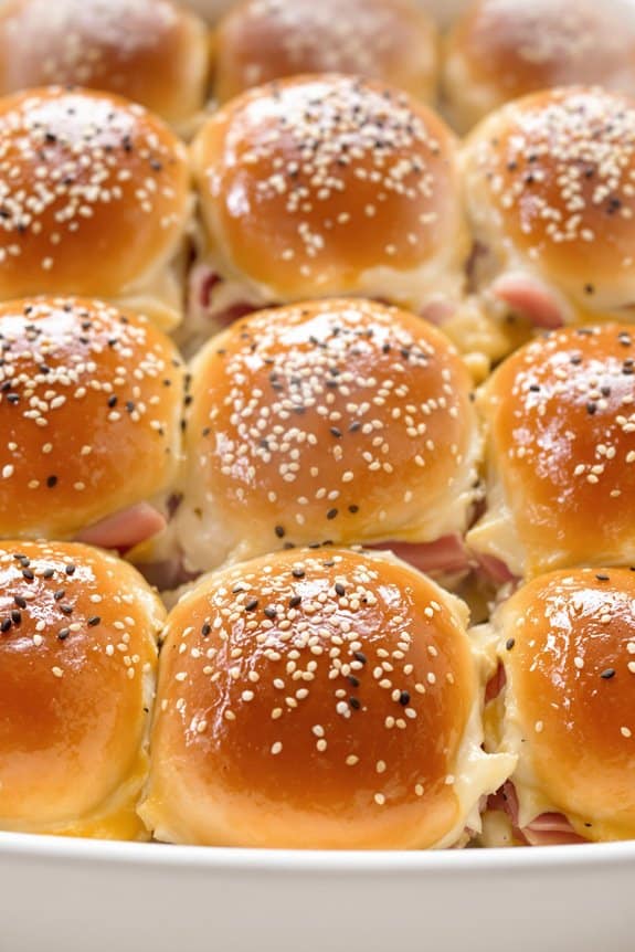 melty ham swiss sliders