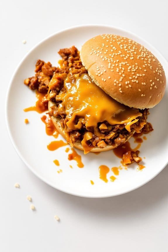 messy and delicious sandwiches