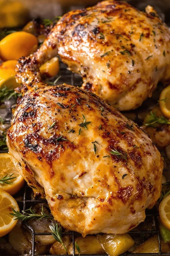 mustard herb roast chicken recipe