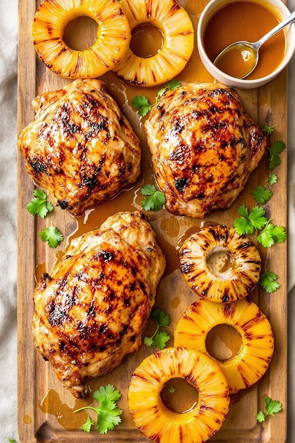 pineapple chicken with glaze