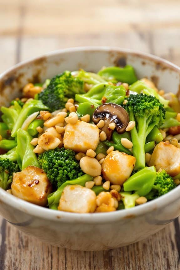 quick chicken veggie stir fry