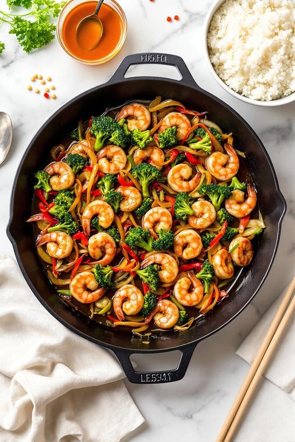 quick shrimp stir fry