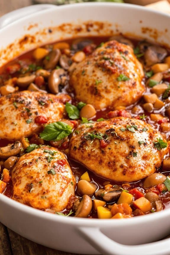 rustic italian chicken cacciatore