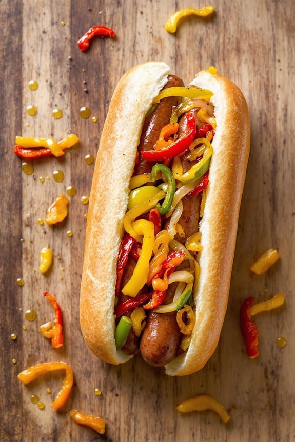 sausage and peppers dish