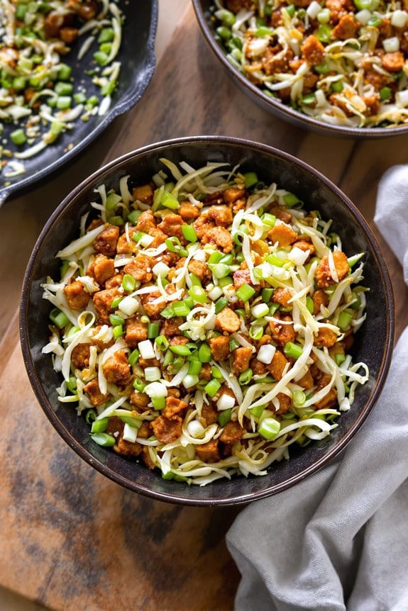 sausage egg roll bowl