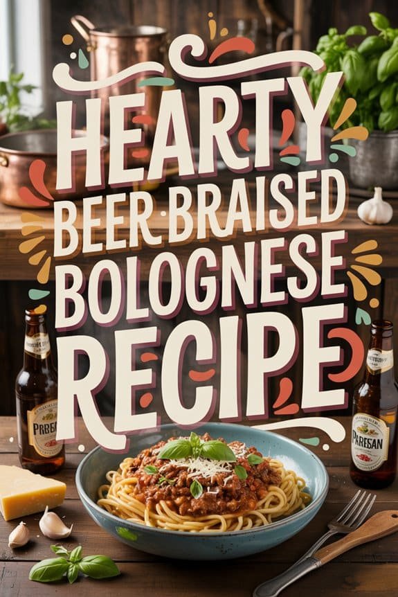 savory beer infused pasta sauce y64ba