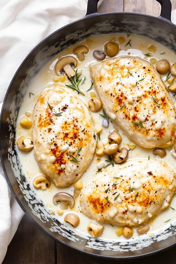 savory chicken mushroom dish