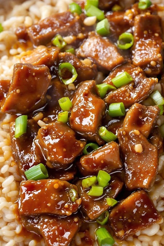 savory mongolian beef stir fry